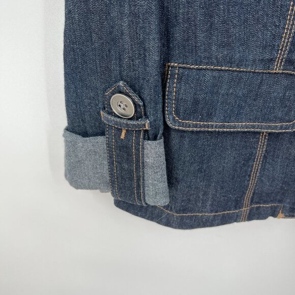 Loft Blue Jean Jacket Size 6 - Picture 5 of 10